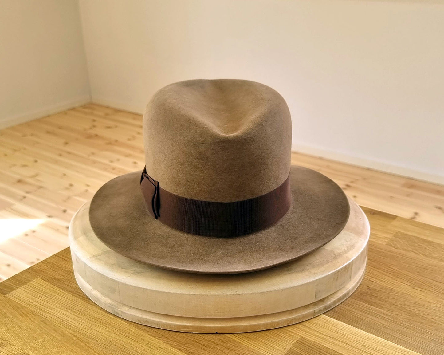 LEIFUR Adventure FEDORA | WESTERN REMAKE 4X BEAVER | VINTAGE ACORN COLOR | SIZE 60, US 7 1/2
