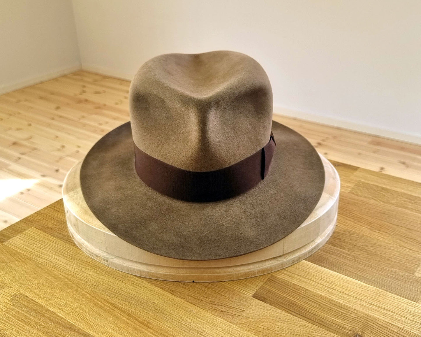 LEIFUR Adventure FEDORA | WESTERN REMAKE 4X BEAVER | VINTAGE ACORN COLOR | SIZE 60, US 7 1/2