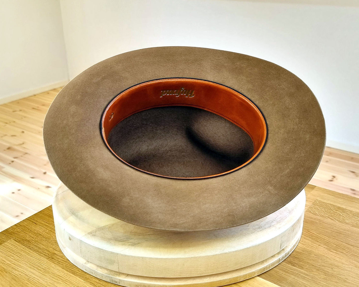 LEIFUR Adventure FEDORA | WESTERN REMAKE 4X BEAVER | VINTAGE ACORN COLOR | SIZE 60, US 7 1/2