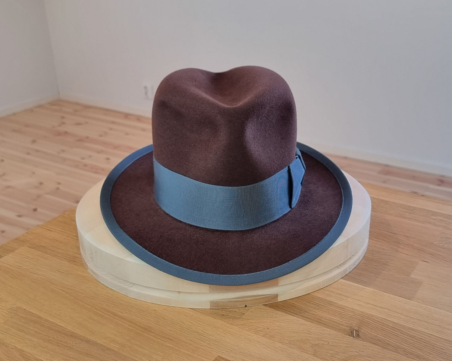 CAGNEY FEDORA | DARK BROWN RUST| 50X BEAVER BLEND | SIZE 59, US 7 3/8