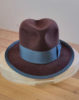 CAGNEY FEDORA | DARK BROWN RUST| 50X BEAVER BLEND | SIZE 59, US 7 3/8