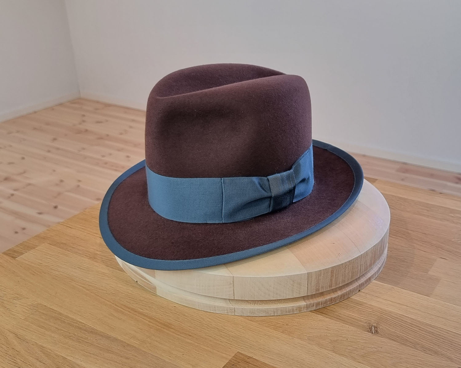 CAGNEY FEDORA | DARK BROWN RUST| 50X BEAVER BLEND | SIZE 59, US 7 3/8