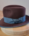 CAGNEY FEDORA | DARK BROWN RUST| 50X BEAVER BLEND | SIZE 59, US 7 3/8