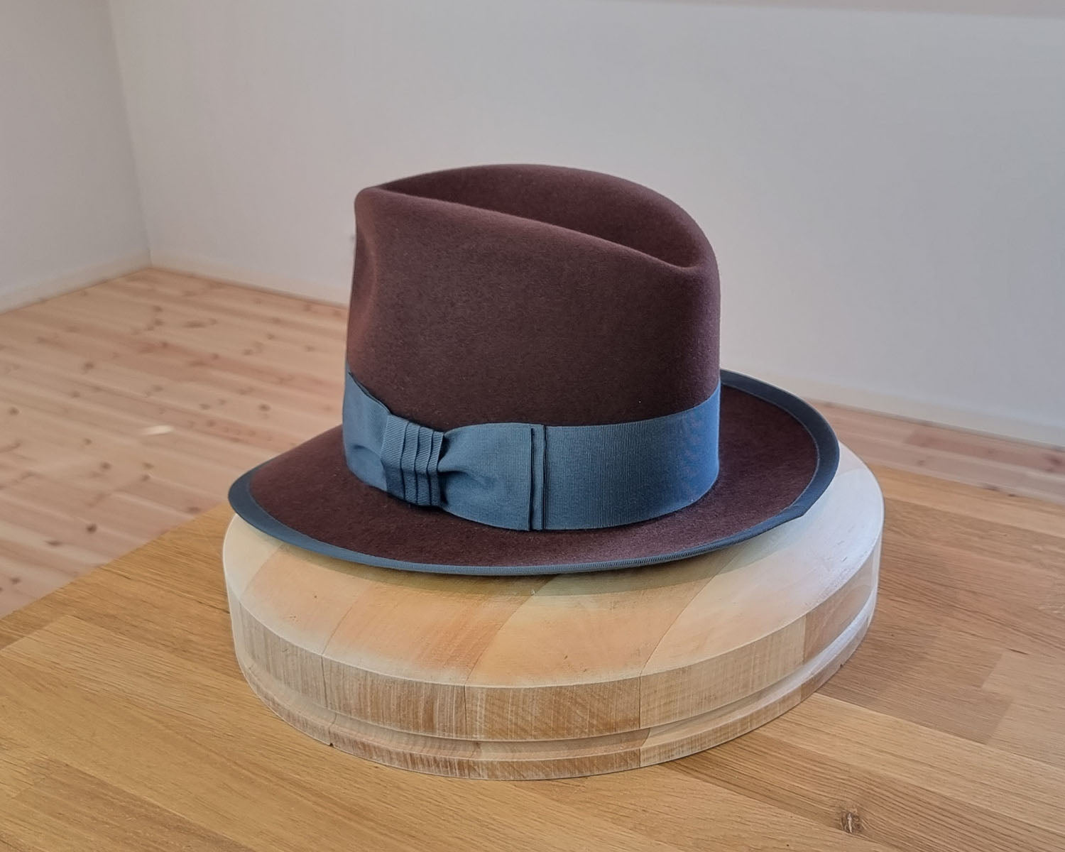 CAGNEY FEDORA | DARK BROWN RUST| 50X BEAVER BLEND | SIZE 59, US 7 3/8