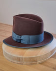 CAGNEY FEDORA | DARK BROWN RUST| 50X BEAVER BLEND | SIZE 59, US 7 3/8