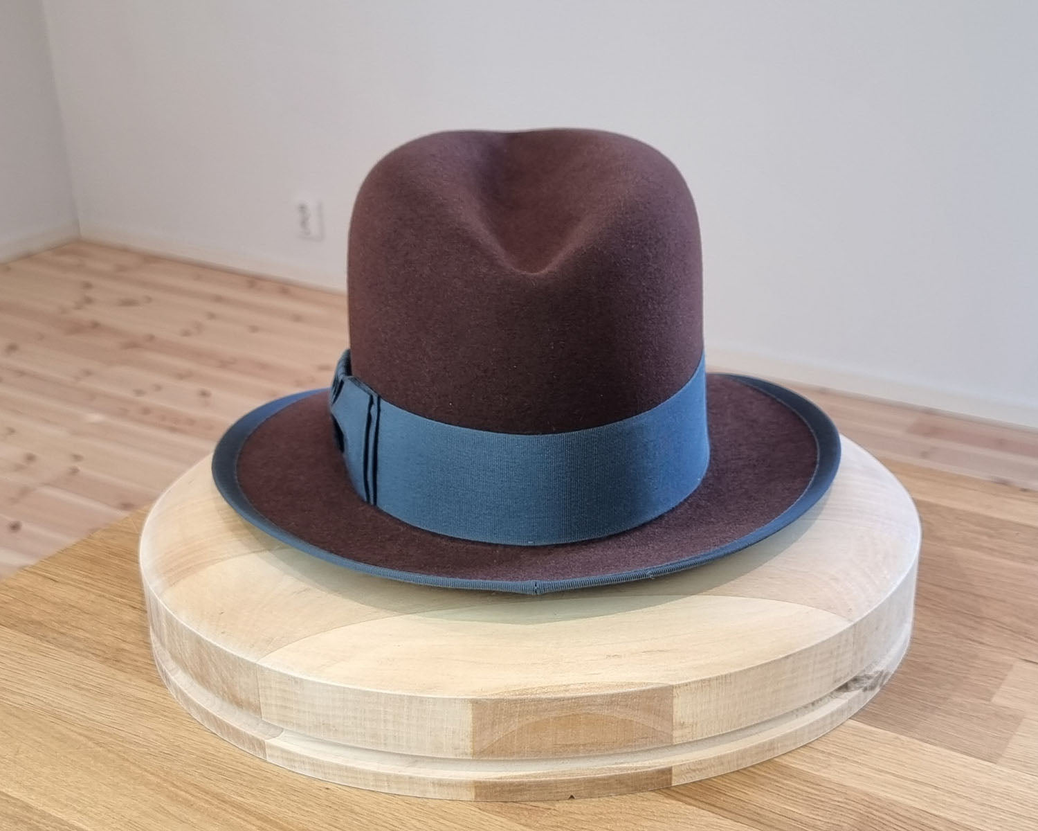 CAGNEY FEDORA | DARK BROWN RUST| 50X BEAVER BLEND | SIZE 59, US 7 3/8