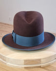 CAGNEY FEDORA | DARK BROWN RUST| 50X BEAVER BLEND | SIZE 59, US 7 3/8