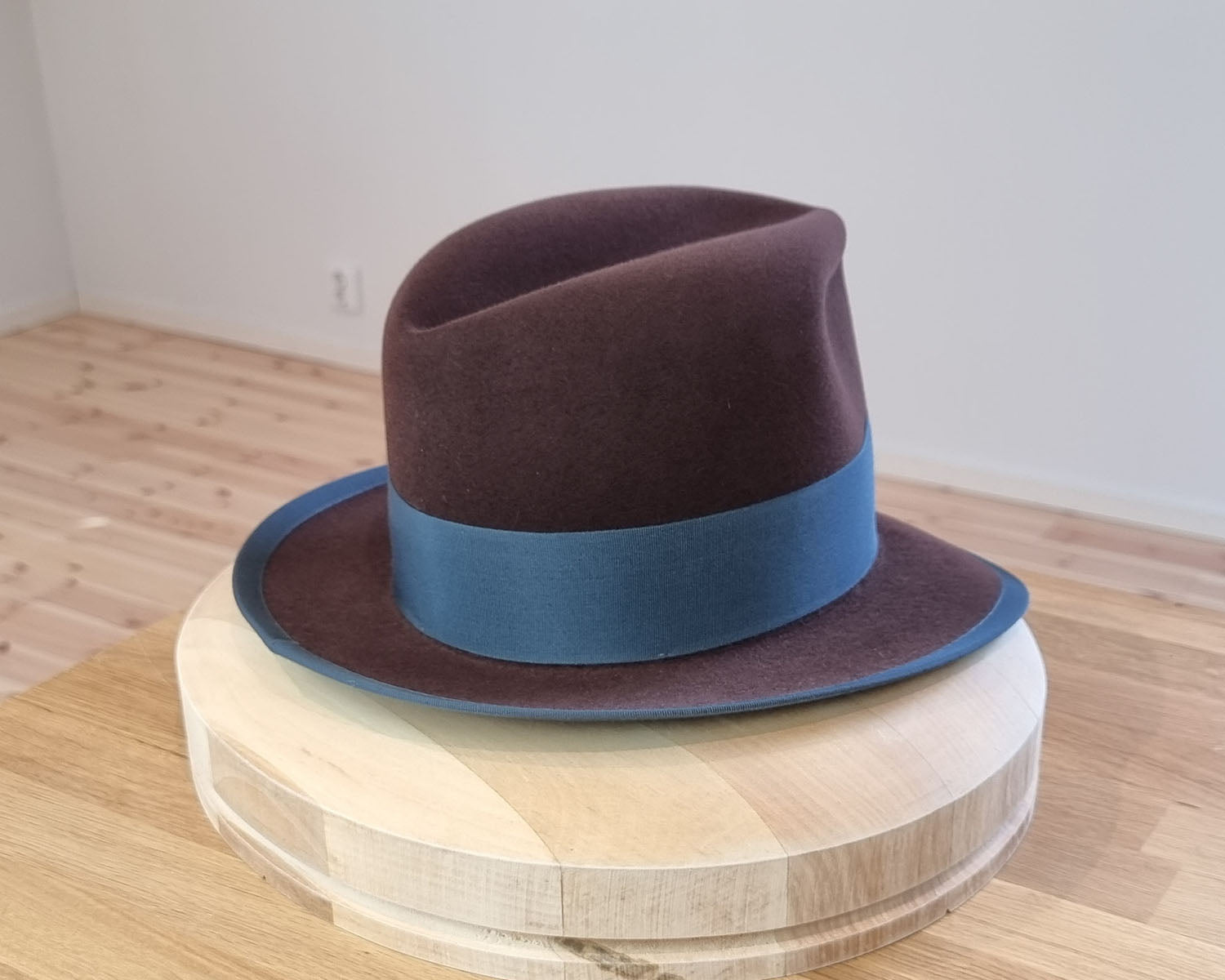 CAGNEY FEDORA | DARK BROWN RUST| 50X BEAVER BLEND | SIZE 59, US 7 3/8