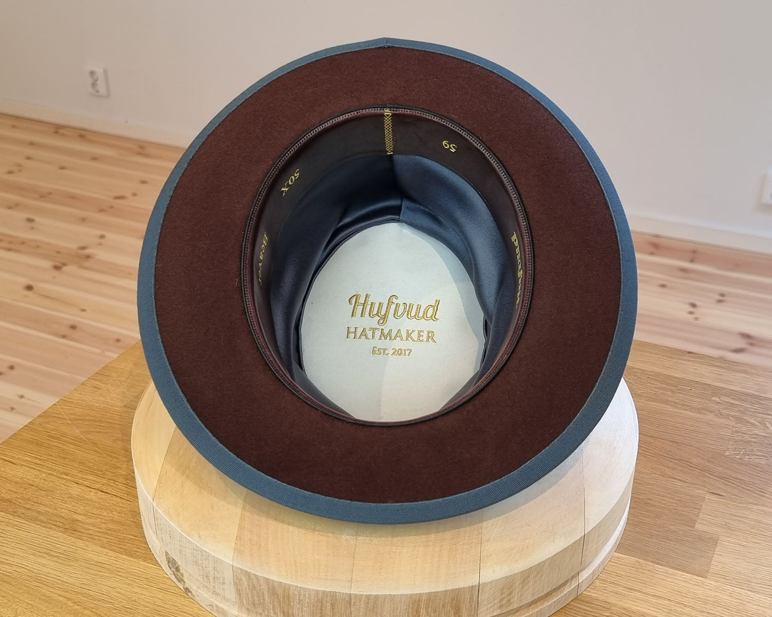 CAGNEY FEDORA | DARK BROWN RUST| 50X BEAVER BLEND | SIZE 59, US 7 3/8