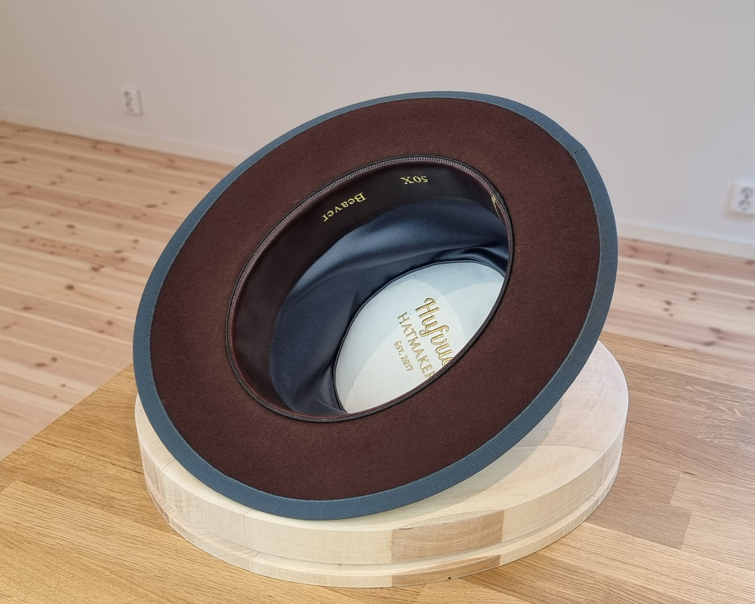 CAGNEY FEDORA | DARK BROWN RUST| 50X BEAVER BLEND | SIZE 59, US 7 3/8