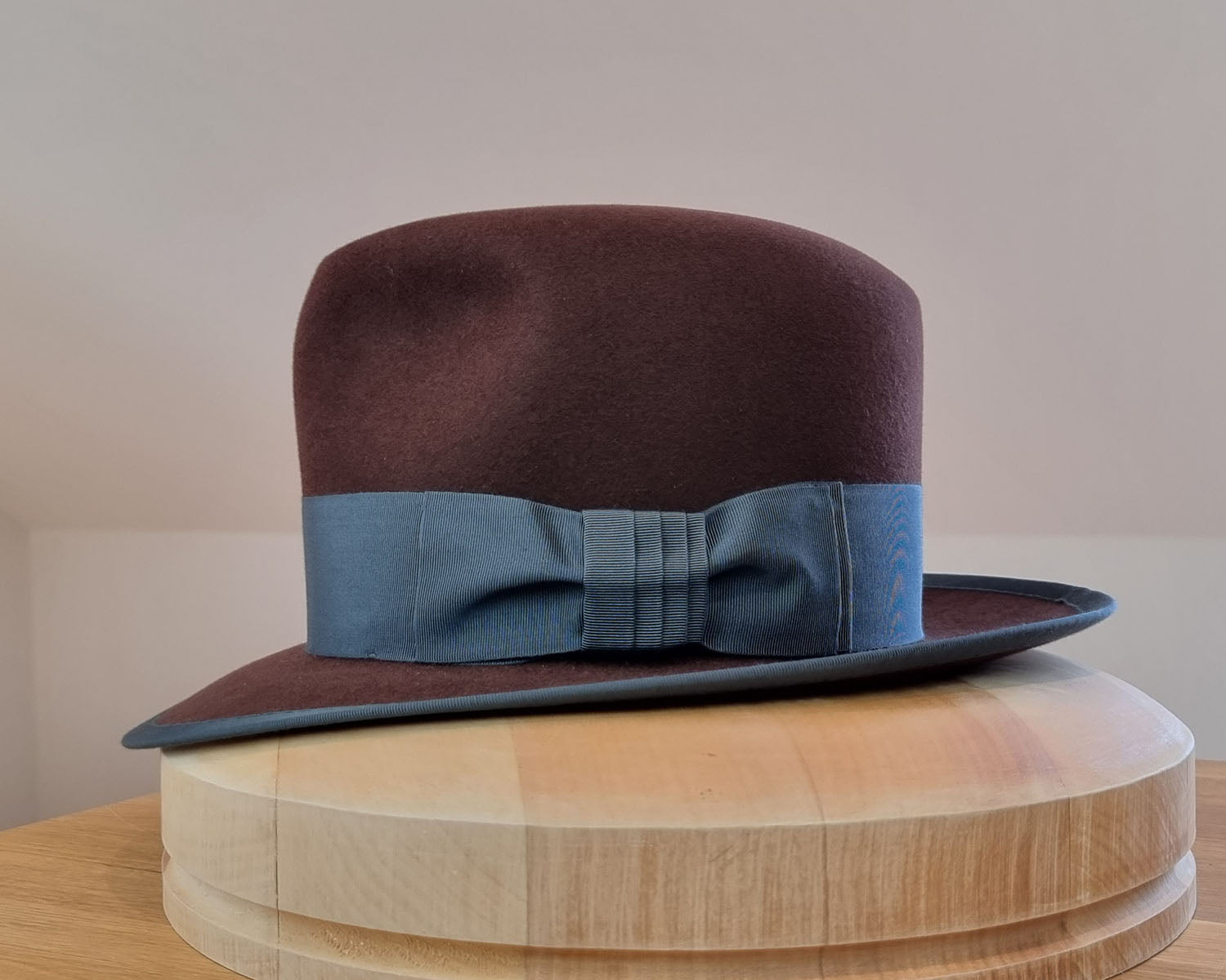 CAGNEY FEDORA | DARK BROWN RUST| 50X BEAVER BLEND | SIZE 59, US 7 3/8