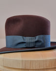 CAGNEY FEDORA | DARK BROWN RUST| 50X BEAVER BLEND | SIZE 59, US 7 3/8