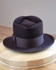 BOGART Maltese Falcon Crease FEDORA | OXBLOOD COLOR | 100X BEAVER | SIZE 60, US 7 1/2