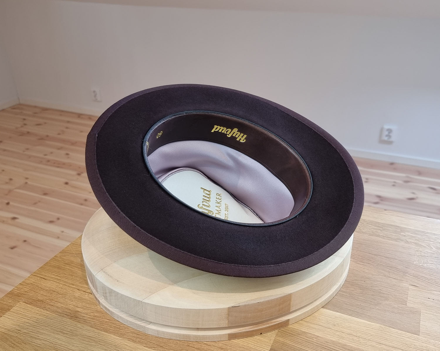 BOGART Maltese Falcon Crease FEDORA | OXBLOOD COLOR | 100X BEAVER | SIZE 60, US 7 1/2