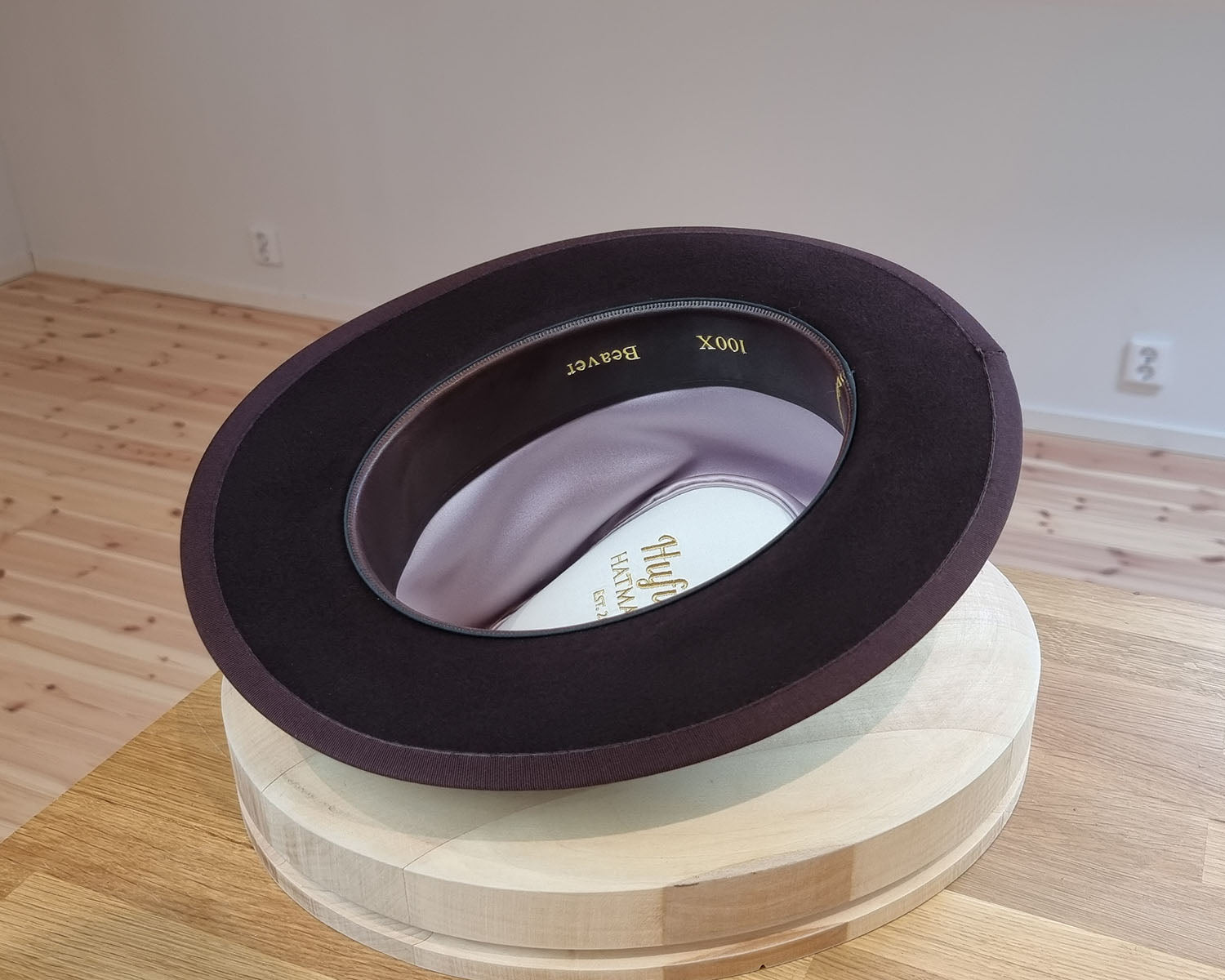 BOGART Maltese Falcon Crease FEDORA | OXBLOOD COLOR | 100X BEAVER | SIZE 60, US 7 1/2