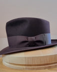 BOGART Maltese Falcon Crease FEDORA | OXBLOOD COLOR | 100X BEAVER | SIZE 60, US 7 1/2
