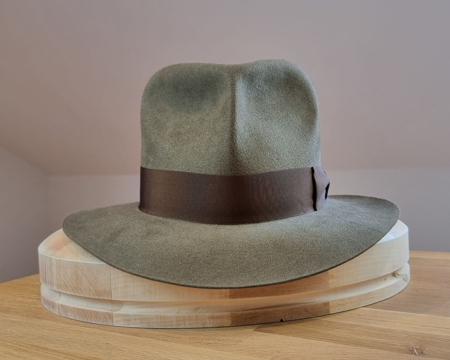 LEIFUR Adventure FEDORA | WESTERN 50X BEAVER BLEND | PECAN COLOR | SIZE 61, US 7 5/8