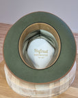 BOGART Maltese Falcon Crease FEDORA | SAGE COLOR | RABBIT & HARE DELUXE BLEND | SIZE 58, US 7 1/4