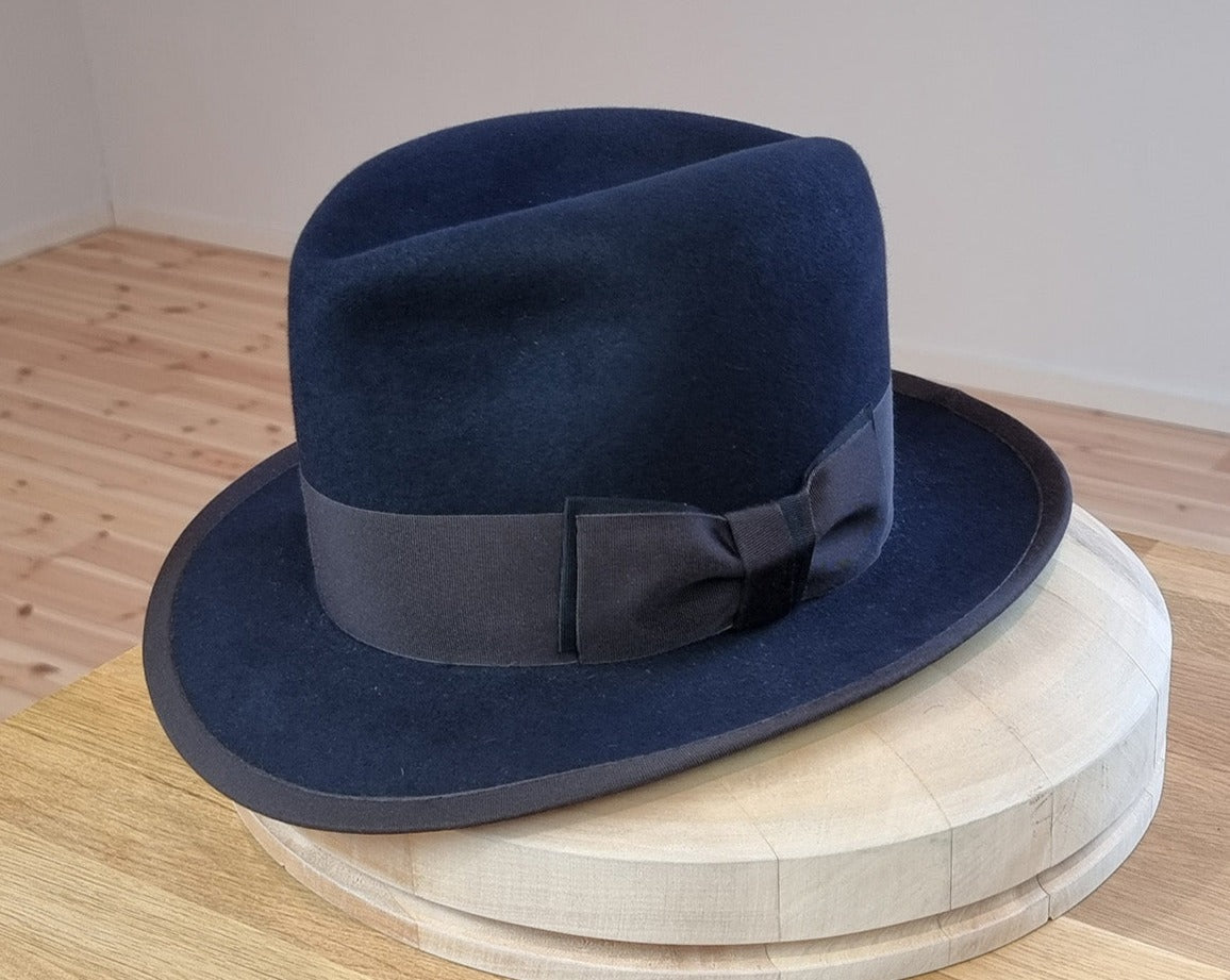 CAGNEY FEDORA | DARK NAVY | 100X BEAVER | SIZE 59, US 7 3/8