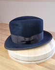 CAGNEY FEDORA | DARK NAVY | 100X BEAVER | SIZE 59, US 7 3/8