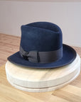 CAGNEY FEDORA | DARK NAVY | 100X BEAVER | SIZE 59, US 7 3/8