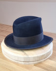 CAGNEY FEDORA | DARK NAVY | 100X BEAVER | SIZE 59, US 7 3/8