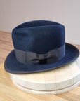 CAGNEY FEDORA | DARK NAVY | 100X BEAVER | SIZE 59, US 7 3/8