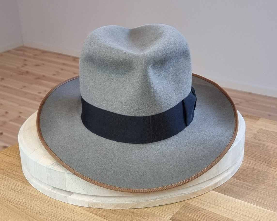 LEIFUR FEDORA | STONE | RABBIT & HARE DELUXE BLEND | SIZE 58, US 7 1/4