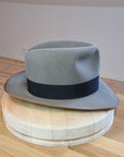 LEIFUR FEDORA | STONE | RABBIT & HARE DELUXE BLEND | SIZE 58, US 7 1/4