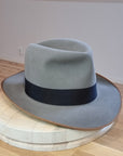 LEIFUR FEDORA | STONE | RABBIT & HARE DELUXE BLEND | SIZE 58, US 7 1/4