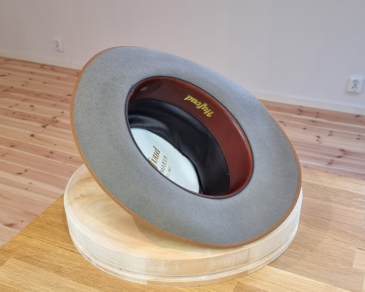 LEIFUR FEDORA | STONE | RABBIT & HARE DELUXE BLEND | SIZE 58, US 7 1/4