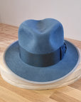 CAGNEY FEDORA | 100X NUTRIA | COBALT COLOR | SIZE 60, US 7 1/2