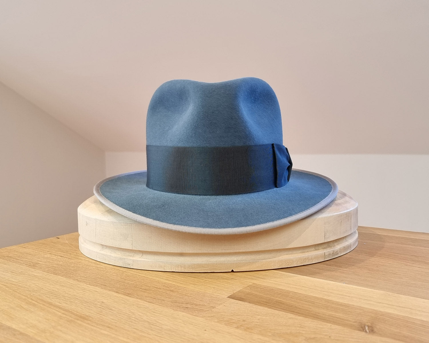 CAGNEY FEDORA | 100X NUTRIA | COBALT COLOR | SIZE 60, US 7 1/2