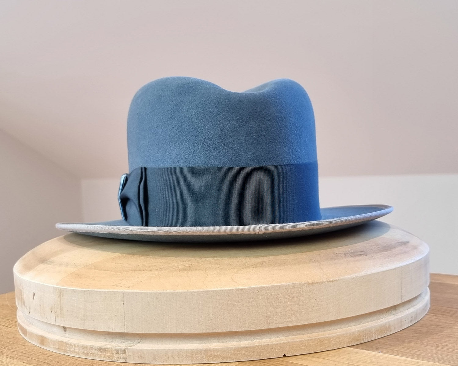 CAGNEY FEDORA | 100X NUTRIA | COBALT COLOR | SIZE 60, US 7 1/2