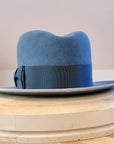 CAGNEY FEDORA | 100X NUTRIA | COBALT COLOR | SIZE 60, US 7 1/2