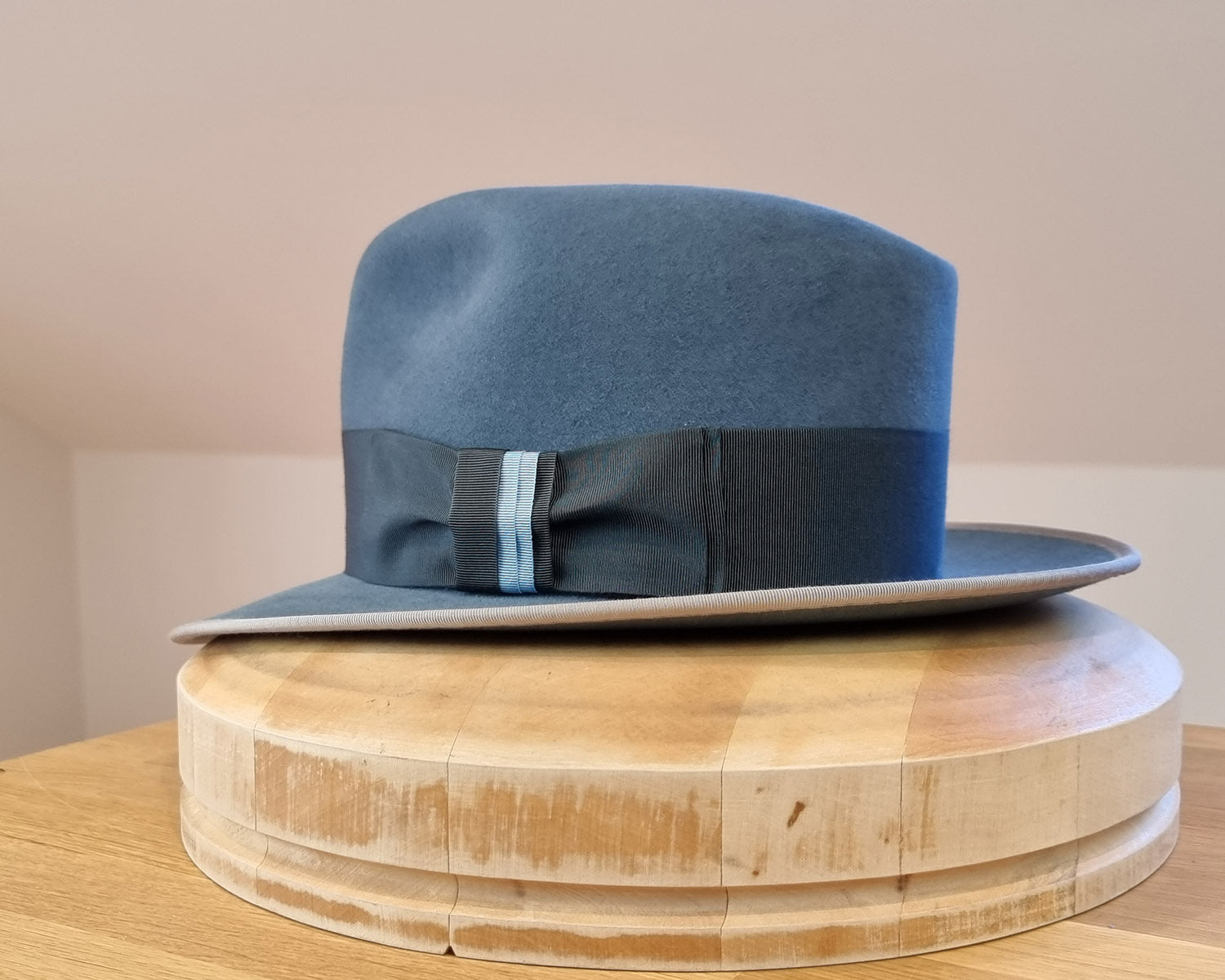 CAGNEY FEDORA | 100X NUTRIA | COBALT COLOR | SIZE 60, US 7 1/2