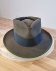 BOGART Maltese Falcon Crease FEDORA | 50X BEAVER BLEND | OLIVE COLOR | SIZE 59, US 7 3/8
