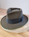 BOGART Maltese Falcon Crease FEDORA | 50X BEAVER BLEND | OLIVE COLOR | SIZE 59, US 7 3/8