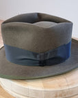 BOGART Maltese Falcon Crease FEDORA | 50X BEAVER BLEND | OLIVE COLOR | SIZE 59, US 7 3/8