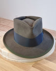 BOGART Maltese Falcon Crease FEDORA | 50X BEAVER BLEND | OLIVE COLOR | SIZE 59, US 7 3/8