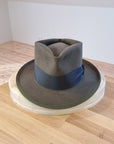 BOGART Maltese Falcon Crease FEDORA | 50X BEAVER BLEND | OLIVE COLOR | SIZE 59, US 7 3/8