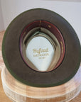 BOGART Maltese Falcon Crease FEDORA | 50X BEAVER BLEND | OLIVE COLOR | SIZE 59, US 7 3/8