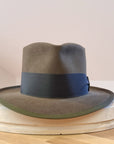 BOGART Maltese Falcon Crease FEDORA | 50X BEAVER BLEND | OLIVE COLOR | SIZE 59, US 7 3/8