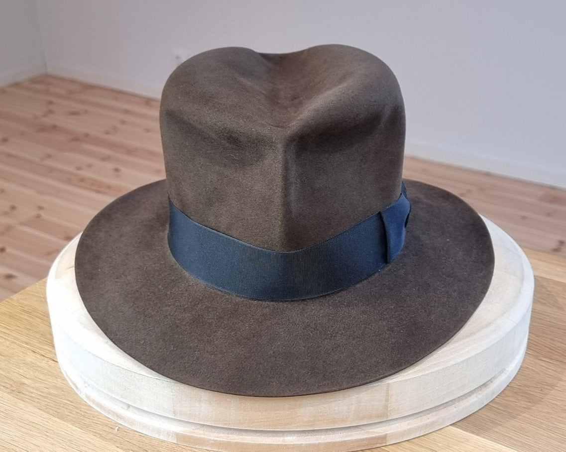 LEIFUR Lucky FEDORA | SABLE BROWN | 100X BEAVER | SIZE 59, US 7 3/8