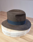 LEIFUR Lucky FEDORA | SABLE BROWN | 100X BEAVER | SIZE 59, US 7 3/8
