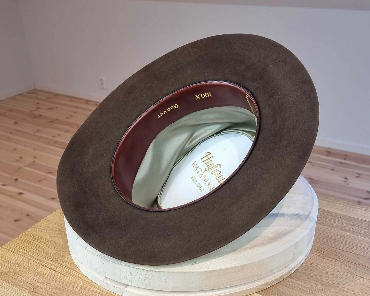 LEIFUR Lucky FEDORA | SABLE BROWN | 100X BEAVER | SIZE 59, US 7 3/8