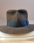 LEIFUR Lucky FEDORA | SABLE BROWN | 100X BEAVER | SIZE 59, US 7 3/8