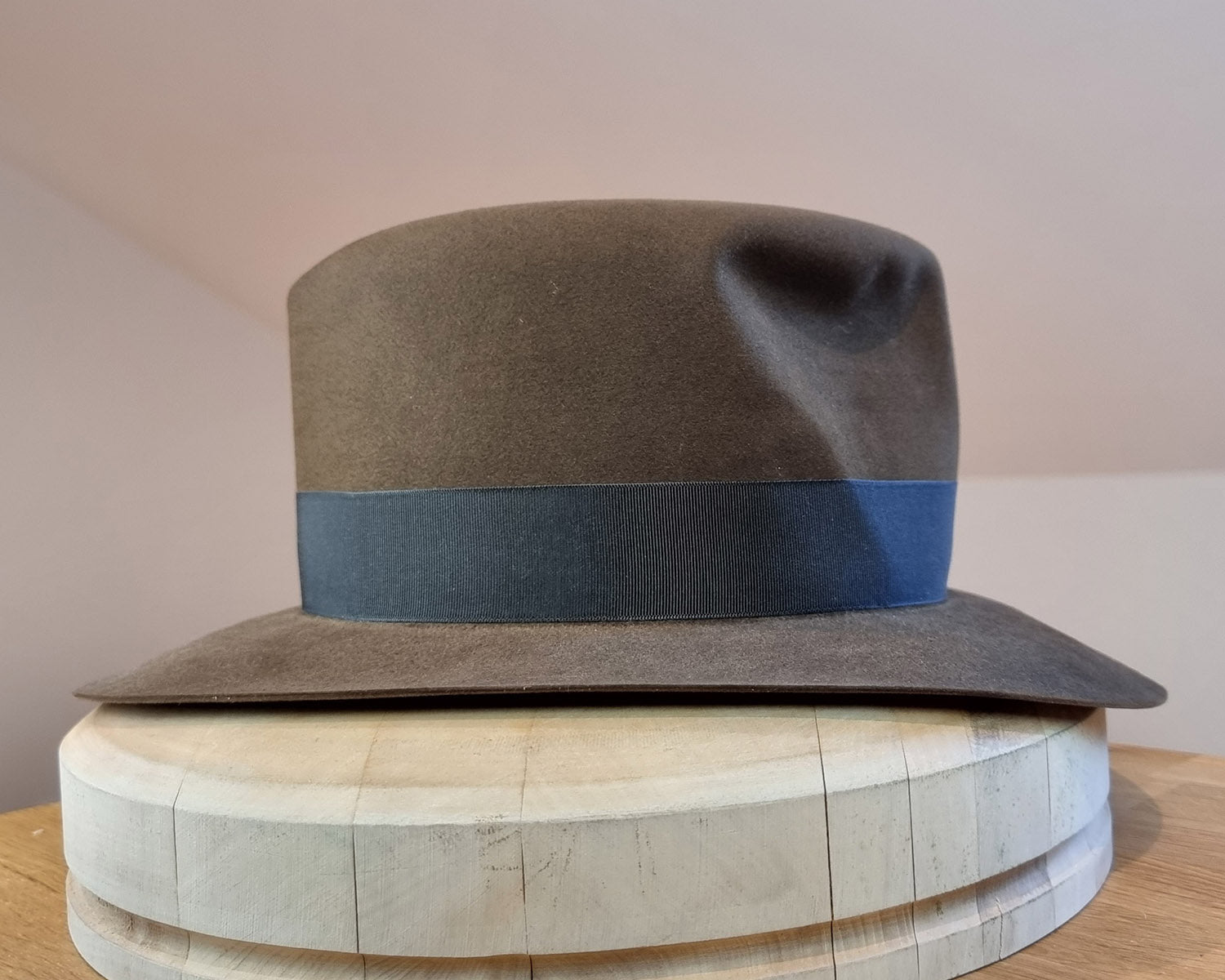 LEIFUR Lucky FEDORA | SABLE BROWN | 100X BEAVER | SIZE 59, US 7 3/8