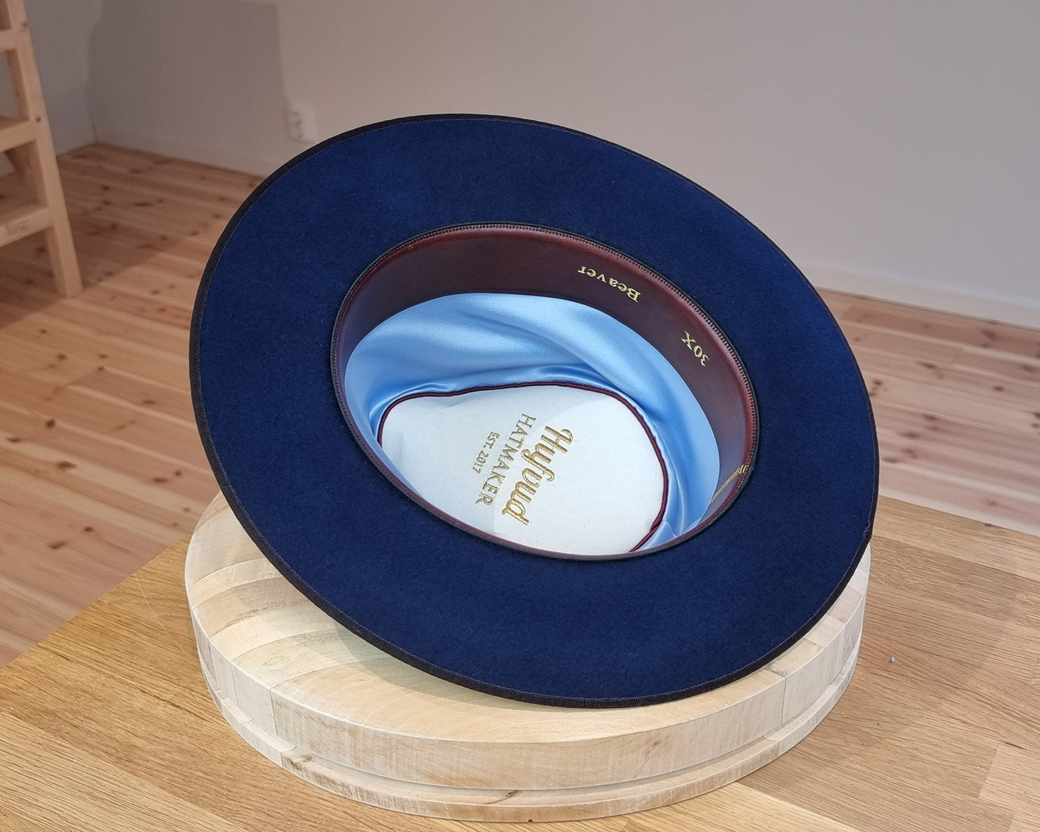 PLAYBOY FEDORA | 30X BEAVER BLEND | ROYAL BLUE COLOR | SIZE 58, US 7 1/4