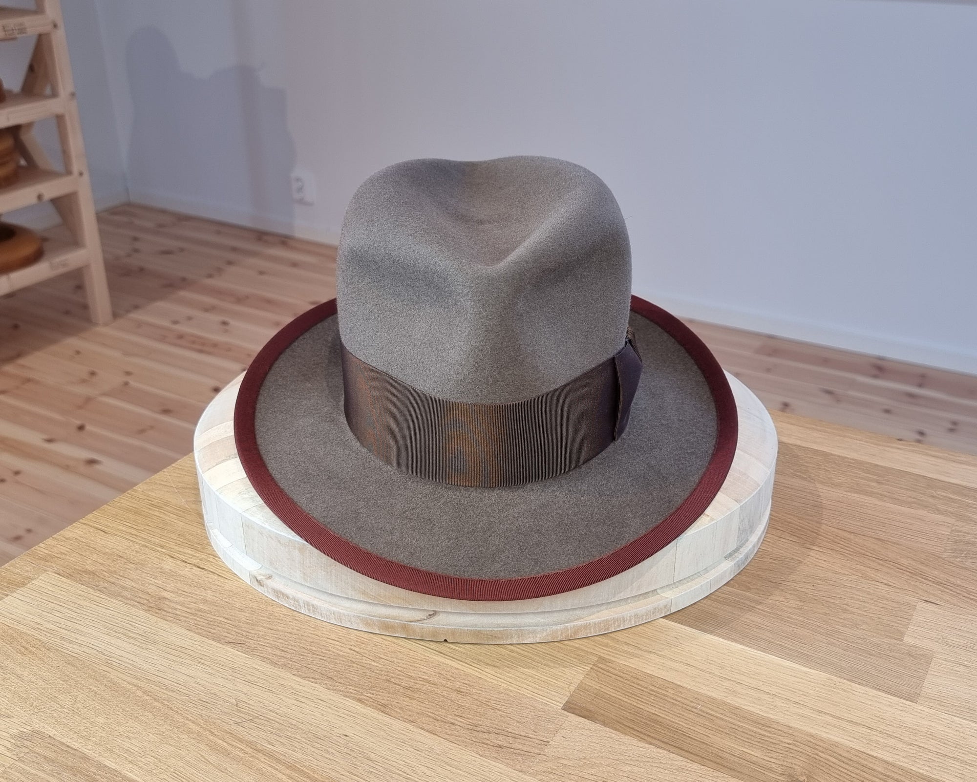 CAGNEY FEDORA | WHISKEY COLOR | DELUXE RABBIT & HARE BLEND | SIZE 58, US 7 1/4